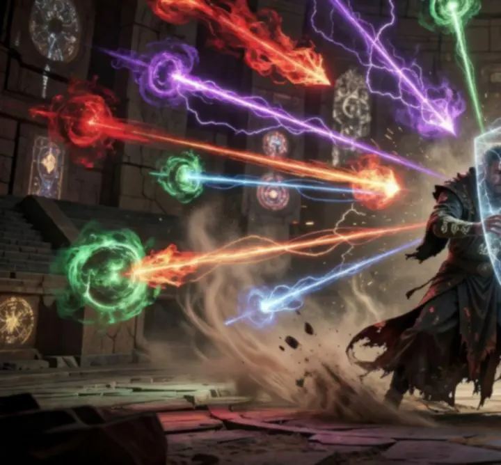 Intense survival round in a glowing ET Group B.V. arena